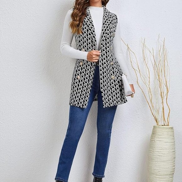 Shein NWOT Plus Women Size 2 XL Button Vest - Picture 2 of 13